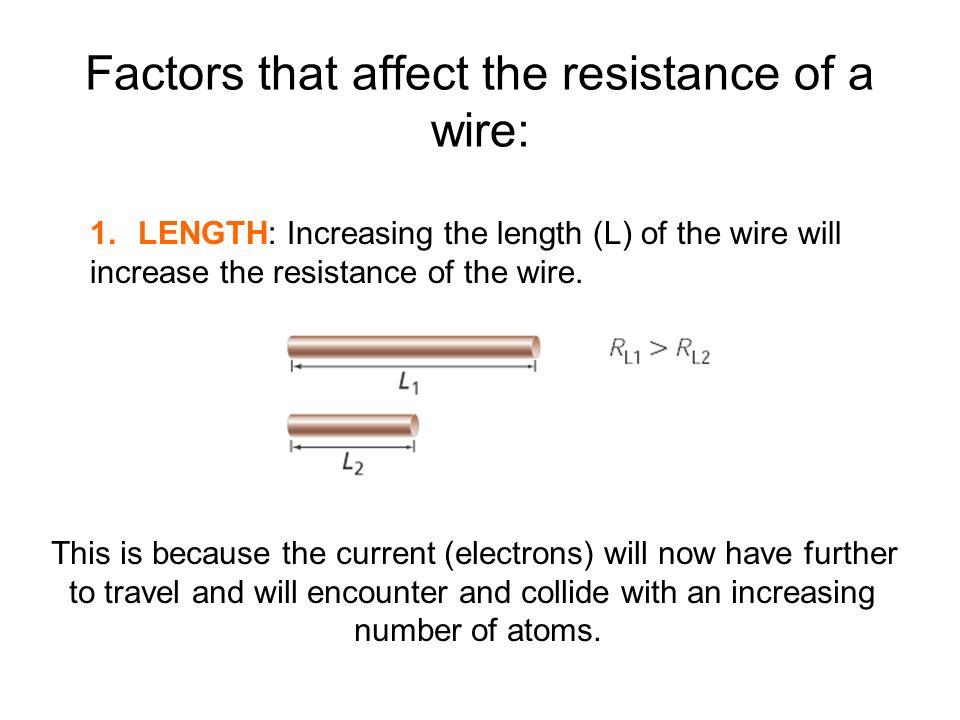 Factors affecting wire